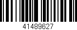 Código de barras (EAN, GTIN, SKU, ISBN): '41489627'