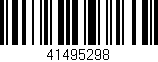 Código de barras (EAN, GTIN, SKU, ISBN): '41495298'