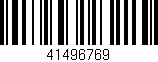 Código de barras (EAN, GTIN, SKU, ISBN): '41496769'