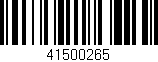 Código de barras (EAN, GTIN, SKU, ISBN): '41500265'