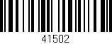 Código de barras (EAN, GTIN, SKU, ISBN): '41502'