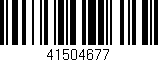 Código de barras (EAN, GTIN, SKU, ISBN): '41504677'