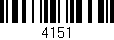 Código de barras (EAN, GTIN, SKU, ISBN): '4151'