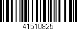 Código de barras (EAN, GTIN, SKU, ISBN): '41510825'