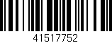 Código de barras (EAN, GTIN, SKU, ISBN): '41517752'