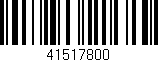 Código de barras (EAN, GTIN, SKU, ISBN): '41517800'