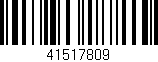 Código de barras (EAN, GTIN, SKU, ISBN): '41517809'