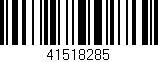 Código de barras (EAN, GTIN, SKU, ISBN): '41518285'