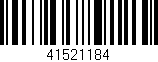Código de barras (EAN, GTIN, SKU, ISBN): '41521184'