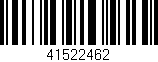 Código de barras (EAN, GTIN, SKU, ISBN): '41522462'