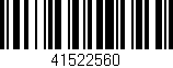Código de barras (EAN, GTIN, SKU, ISBN): '41522560'