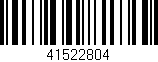 Código de barras (EAN, GTIN, SKU, ISBN): '41522804'