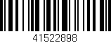 Código de barras (EAN, GTIN, SKU, ISBN): '41522898'