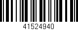 Código de barras (EAN, GTIN, SKU, ISBN): '41524940'