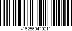 Código de barras (EAN, GTIN, SKU, ISBN): '4152560478211'