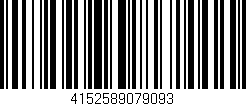 Código de barras (EAN, GTIN, SKU, ISBN): '4152589079093'
