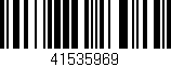 Código de barras (EAN, GTIN, SKU, ISBN): '41535969'