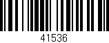 Código de barras (EAN, GTIN, SKU, ISBN): '41536'