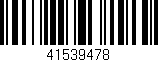 Código de barras (EAN, GTIN, SKU, ISBN): '41539478'