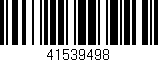 Código de barras (EAN, GTIN, SKU, ISBN): '41539498'