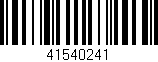 Código de barras (EAN, GTIN, SKU, ISBN): '41540241'