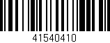 Código de barras (EAN, GTIN, SKU, ISBN): '41540410'