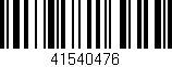 Código de barras (EAN, GTIN, SKU, ISBN): '41540476'