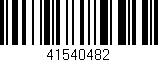 Código de barras (EAN, GTIN, SKU, ISBN): '41540482'