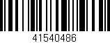 Código de barras (EAN, GTIN, SKU, ISBN): '41540486'