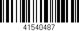 Código de barras (EAN, GTIN, SKU, ISBN): '41540487'