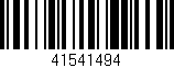 Código de barras (EAN, GTIN, SKU, ISBN): '41541494'