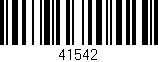 Código de barras (EAN, GTIN, SKU, ISBN): '41542'