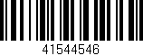 Código de barras (EAN, GTIN, SKU, ISBN): '41544546'