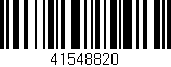 Código de barras (EAN, GTIN, SKU, ISBN): '41548820'