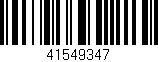 Código de barras (EAN, GTIN, SKU, ISBN): '41549347'