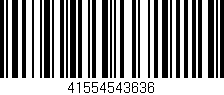 Código de barras (EAN, GTIN, SKU, ISBN): '41554543636'