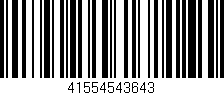 Código de barras (EAN, GTIN, SKU, ISBN): '41554543643'
