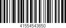Código de barras (EAN, GTIN, SKU, ISBN): '41554543650'