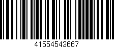 Código de barras (EAN, GTIN, SKU, ISBN): '41554543667'