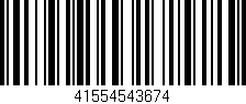 Código de barras (EAN, GTIN, SKU, ISBN): '41554543674'