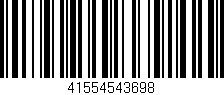 Código de barras (EAN, GTIN, SKU, ISBN): '41554543698'