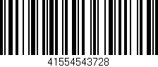 Código de barras (EAN, GTIN, SKU, ISBN): '41554543728'