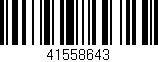 Código de barras (EAN, GTIN, SKU, ISBN): '41558643'