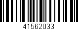Código de barras (EAN, GTIN, SKU, ISBN): '41562033'
