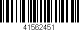 Código de barras (EAN, GTIN, SKU, ISBN): '41562451'