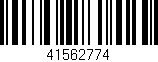 Código de barras (EAN, GTIN, SKU, ISBN): '41562774'