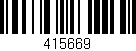 Código de barras (EAN, GTIN, SKU, ISBN): '415669'