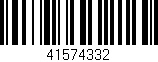 Código de barras (EAN, GTIN, SKU, ISBN): '41574332'