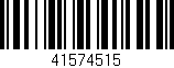 Código de barras (EAN, GTIN, SKU, ISBN): '41574515'