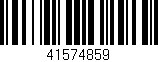Código de barras (EAN, GTIN, SKU, ISBN): '41574859'